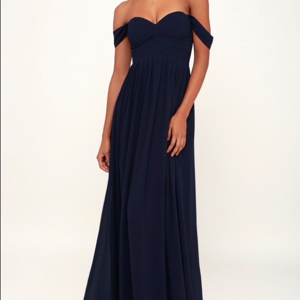 LULU’s Harmonious Off-the-Shoulder Maxi Dress
